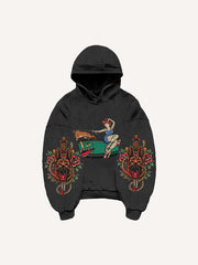 Creative Sexy Retro Girl Bomb Print Sweatshirt