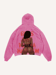 Pirate red lips sexy beauty sweater