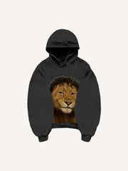 Cute and funny lion curly hair fashion sweatshirt