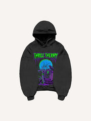 Kapuzenpullover mit Figure&Wing-Grafikdruck und schrägen Taschen