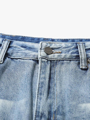 Denim Ripped Washed Distressed Jeans