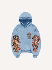 Retro Girl Tattoo Sexy Print Sweatshirt