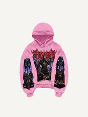Hand-painted dark style rap sweatshirt