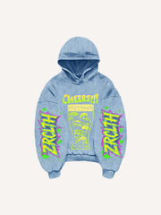 Kapuzenpullover mit Figure&Wing-Grafikdruck und schrägen Taschen