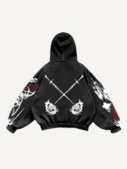 Angel and Devil is Son Hand-painted Trendy Bat Sweatshirt