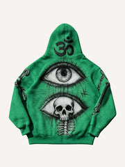 Prophet or Demon Eye Mysterious Power Print Hoodie