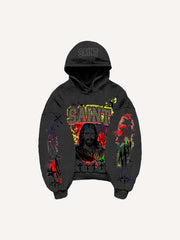 Distressed Jesus Christ graffiti sweatshirt
