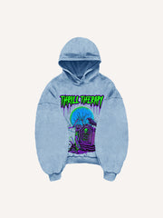 Kapuzenpullover mit Figure&Wing-Grafikdruck und schrägen Taschen