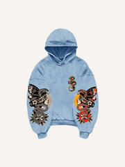 Symmetrical Print Comfortable Retro Girl Fashion Sweatshirt