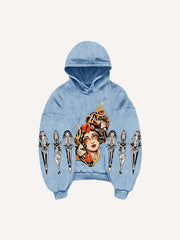 Leopard and Beauty Fire Sweatshirt