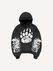 Totem Tattoo Giant Wolf Hoodie