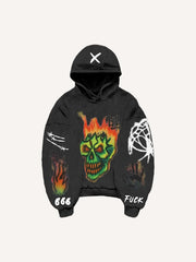 Graffiti hand-painted art sweatshirt