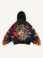 Sexy trendy red lip sweatshirt