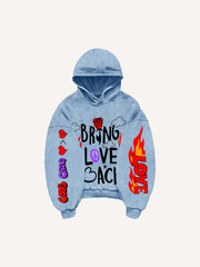 Halloween Graffiti Skull Funny Print Fashion Sweatshirt