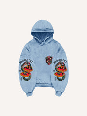 Rose Girl Textured Print Sweatshirt