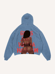 Pirate red lips sexy beauty sweater