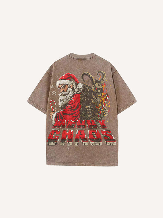 The Christmas showdown is about to begin Pure cotton short-sleeved T-shirts