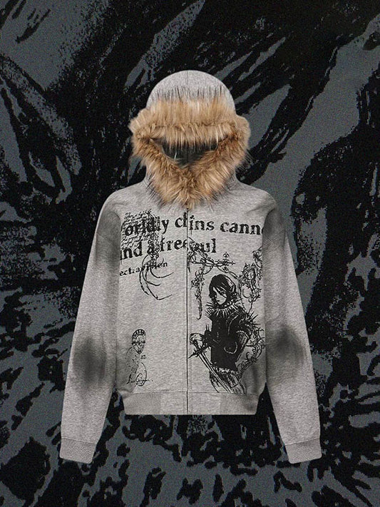 Supermade × Mortemartt Graphic Hooded Jacket