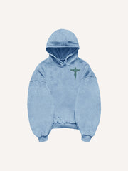 Angel or devil in our thoughts printed sweatshirt