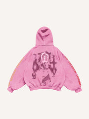 Vampire Medieval Retro Print Sweatshirt