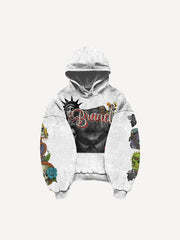 Statue of Liberty trendy distressed sweatshirt