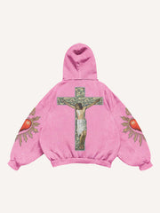 Believe in God and be with me trendy print pattern