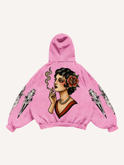 Leopard and Beauty Fire Sweatshirt