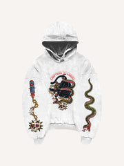 Tattoo-style double-sleeve printed high-end sweatshirt
