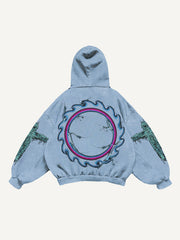 Artist hand-painted horror sweatshirt