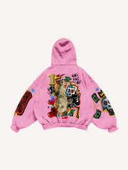 Halloween pumpkin head funny print fashion sweatshirt