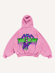 Kapuzenpullover mit Figure&Wing-Grafikdruck und schrägen Taschen