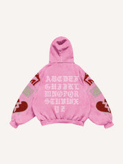 Sexy Monroe girl print distressed street style sweatshirt