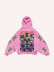 Rap hip hop only dollars parody graffiti sweatshirt