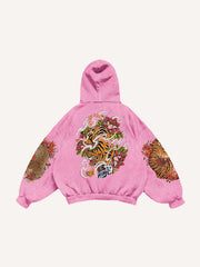 Japanese totem Hannya color totem sweatshirt