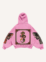 Symmetrical Print Comfortable Retro Girl Fashion Sweatshirt