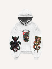 Japanese Tattoo Story Dragon Slaying Print Sweatshirt