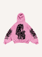 Totem Tattoo Giant Wolf Hoodie
