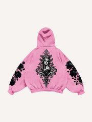 Eternal Bloom Trendy Print Sweatshirt