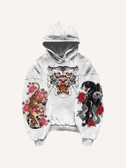 Trendy retro tattoo style high-definition printed sweatshirt