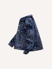 Paisley Print Denim Jacket
