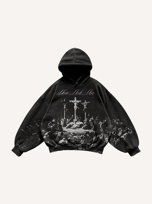 Prayer Ceremony Vintage Artist Illustration Sweatshirt