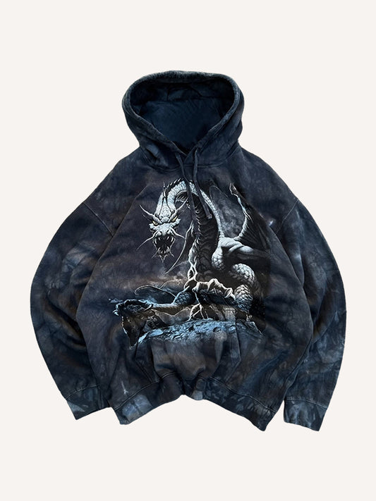 Hand-painted custom Y2K style trendy sweatshirt