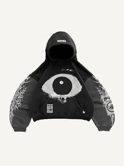 Kapuzenpullover mit Figure&Wing-Grafikdruck und schrägen Taschen