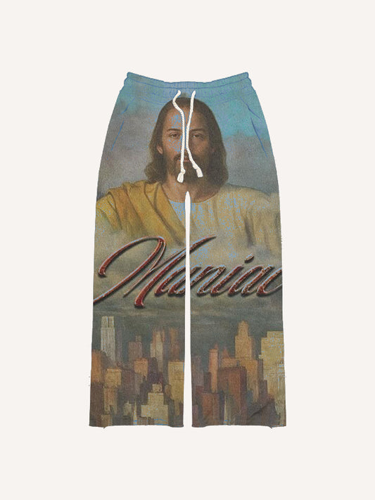 God Bless Us Trendy High Street Pants