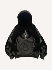 Retro patchwork artist sweatshirt