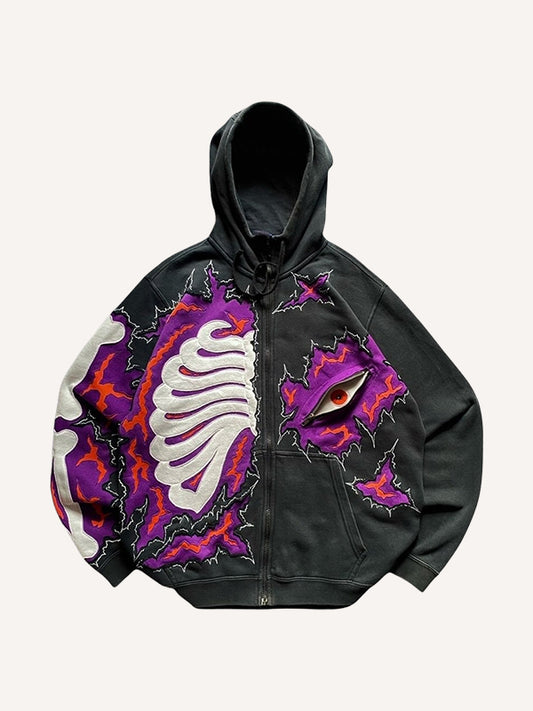 Hand-stitched Dark Eyes Handsome Sweatshirt