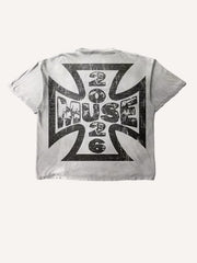 Hand-drawn Fangs Guy Print T-shirt