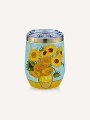 Classic Van Gogh Sunflower Oil Painting Print Blessing Cup