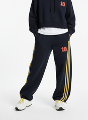 Fleece Vintage Side Stripe Drape Paratrooper Machete Wide Leg Pants - 2488