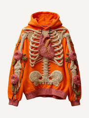 High-definition printed comfort sweatshirt with imitation knit technology